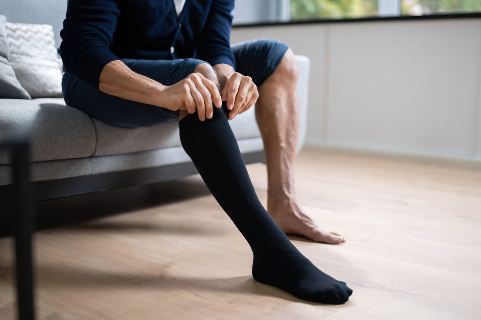 Compression stockings and socks